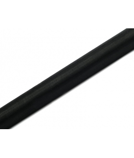 Rouleau d'organza noir (36 cm x 9 m)