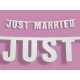 Guirlande "Just Married" (16 cm x 170 cm)