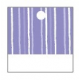 25 x Nominette lilas carrée en carton (3 cm X 3 cm)