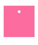 25 x Nominette rose carrée en carton (4 cm X 4 cm)