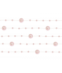 5 x Guirlande de perles rose 130 cm