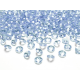 100 x Confettis de diamant en plastique bleu (12 mm)
