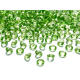 100 x Confettis de diamant en plastique vert clair (12 mm)