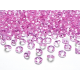 100 x Confettis de diamant en plastique rose (12 mm)