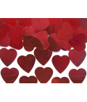 Confettis de cœur rouge (25 mm, 10 g)