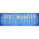 Guirlande "Just Married" pailletée argenté (16 cm x 170 cm)