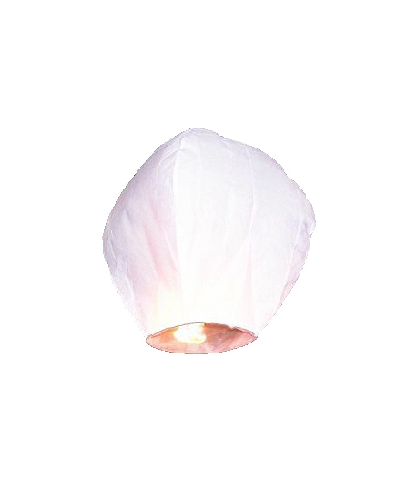 Lampe à voeux, lanterne volante blanche