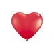 10x Ballon à gonfler bordeaux en forme de coeur
