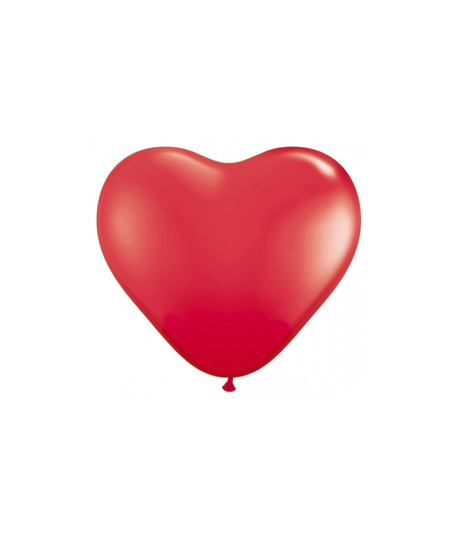 10x Ballon à gonfler bordeaux en forme de coeur