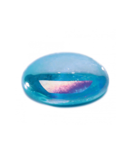 Galets transparents turquoise 500g