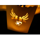 10 x Lanterne pour sol avec dessin de colombes et coeurs (15 x 9 x 26 cm)