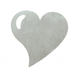 Set de table fuchsia en forme de coeur