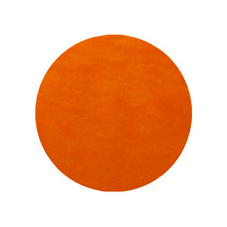 50 x Set de table tissu rond mat orange
