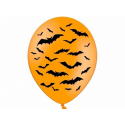 10x Ballon à gonfler orange chauve souris Halloween