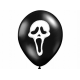 10x Ballon à gonfler noir et blanc masque Scream