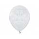 10 x ballon blanc cristal ornement mariage