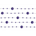 5 x Guirlande de perles violet 130 cm