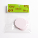 25 x Nominette rose clair ronde en carton (3 cm de diamètre)