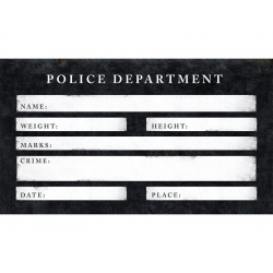 1 x panneau Police Department pour photobooth