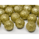 Boule décorative dorée pailletée 25 p D2cm