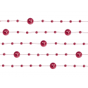 5 x Guirlande de perle rouge (1,3 m)