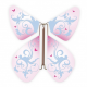 10 x papillon magique baroque rose et arabesque bleue