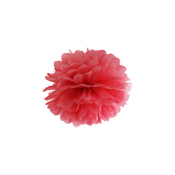 Pompon papier rose pâle 25 cm