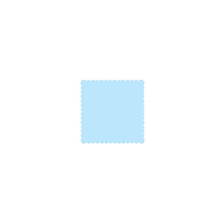 200 x Serviette bleu turquoise simple épaisseur (15 cm x 15 cm)