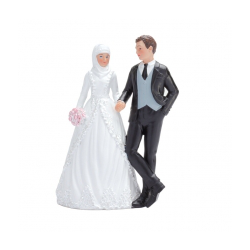 Figurine pour gâteau mariage "mariée musulmane"