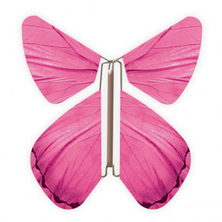 10 x papillon magique rose