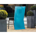10 x Housse de chaise papier intissé turquoise 50 x 100 cm avec poche