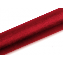 Rouleau d'organza rouge (16cm x 9m)
