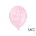 10x ballons "HAPPY BIRTHDAY" rose 