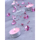 10 x Petit diamant en plastique rose (20 mm)